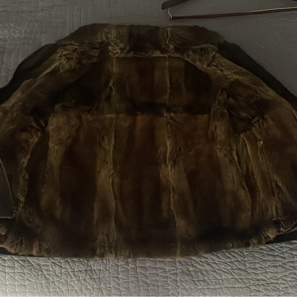 Andrew Marc Peter jacket with real rabbit fur lining